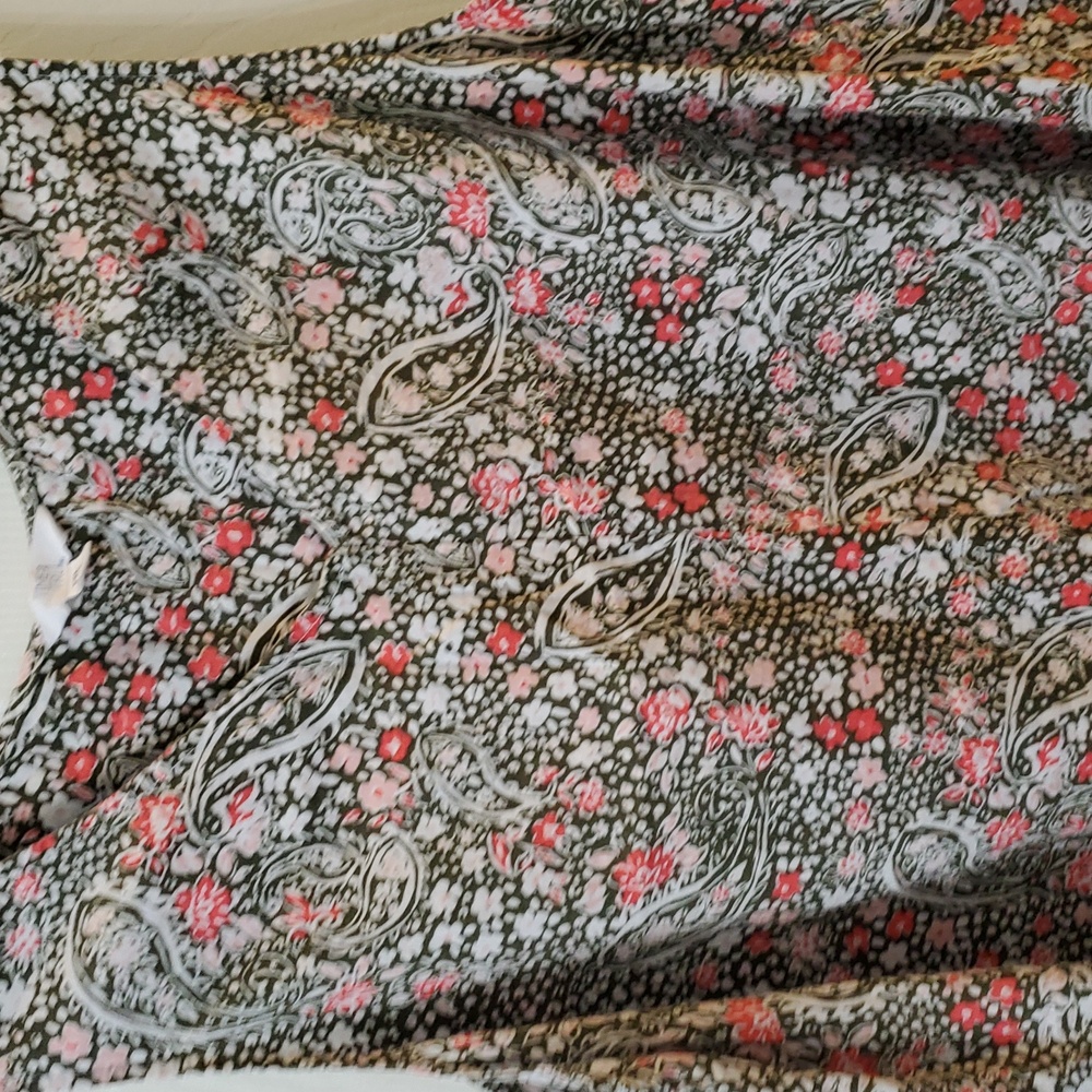 Time N Tru Floral Paisley Sleeveless Top XXL - Picture 2 of 4